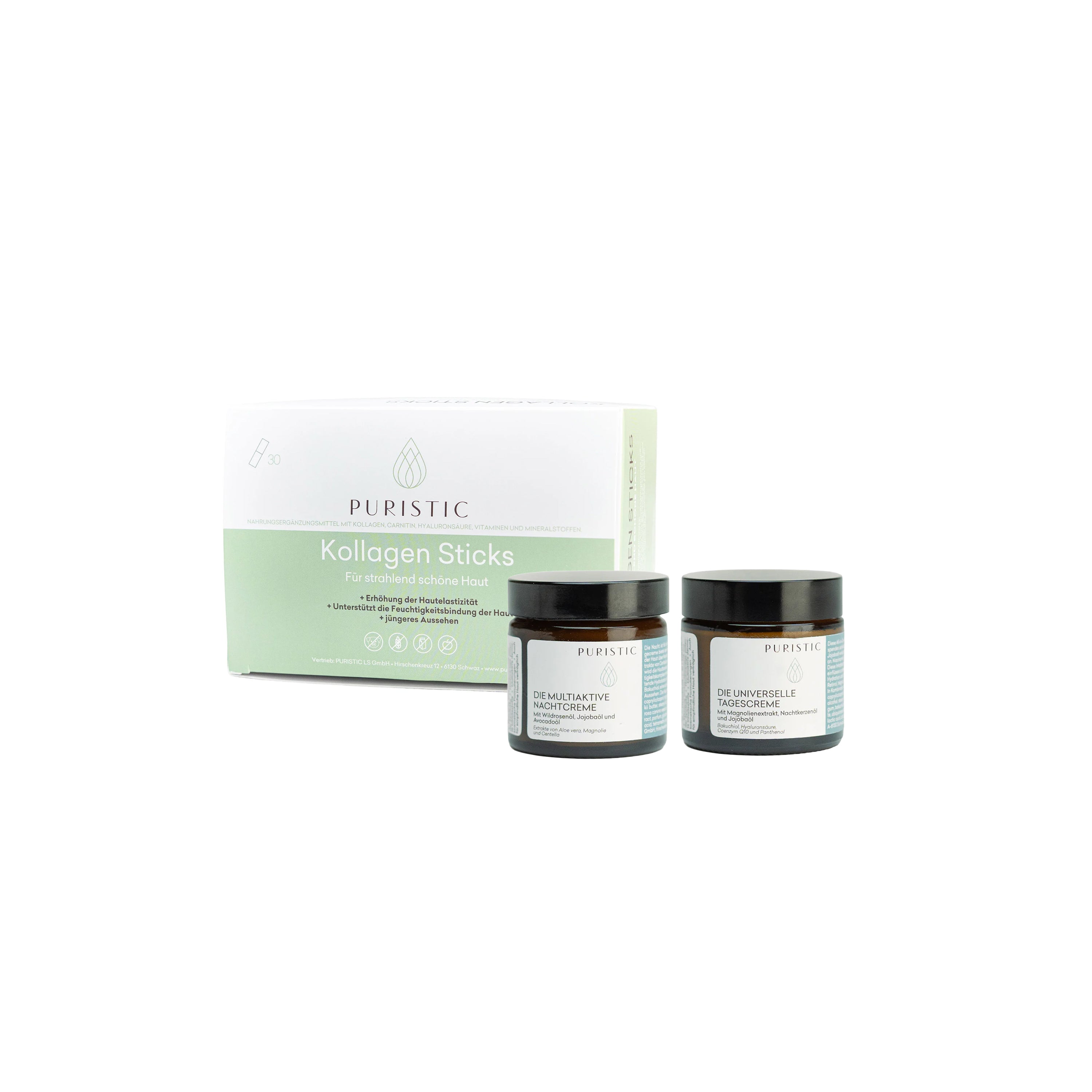 Kollagen, Tages- und Nachtcreme - Puristic®