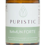PURISTIC® Zink 30 Immun – Etikett in Nahaufnahme