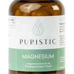 Nahaufnahme von Puristic Magnesium Nahrungsergänzungsprodukt für die Energiegewinnung
