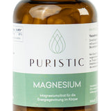 Nahaufnahme von Puristic Magnesium Nahrungsergänzungsprodukt für die Energiegewinnung